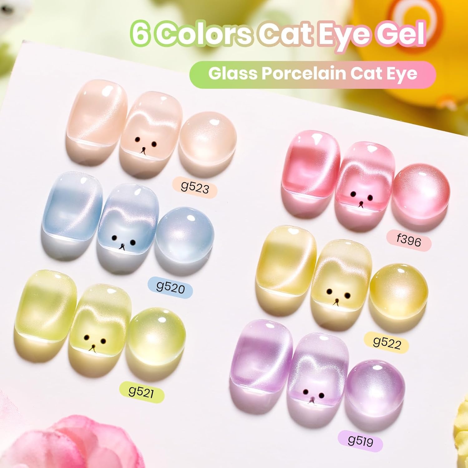 image:imageBeetles Purple Gel Nail Polish Set 6 Colors Nude Deep Purple Pink Glitter Gel Polish Confetti Collection Soak Off Uv Led Nail Art Manicure Kit Gifts for WomenC Glassy Sugar Meadow