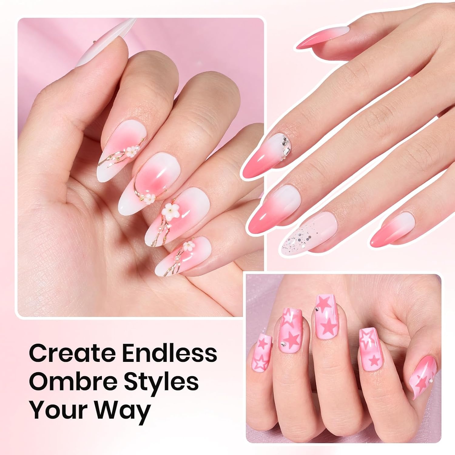 image:imageBeetles Purple Gel Nail Polish Set 6 Colors Nude Deep Purple Pink Glitter Gel Polish Confetti Collection Soak Off Uv Led Nail Art Manicure Kit Gifts for WomenWhite Nail Sponge Pink Pat Painting Gel