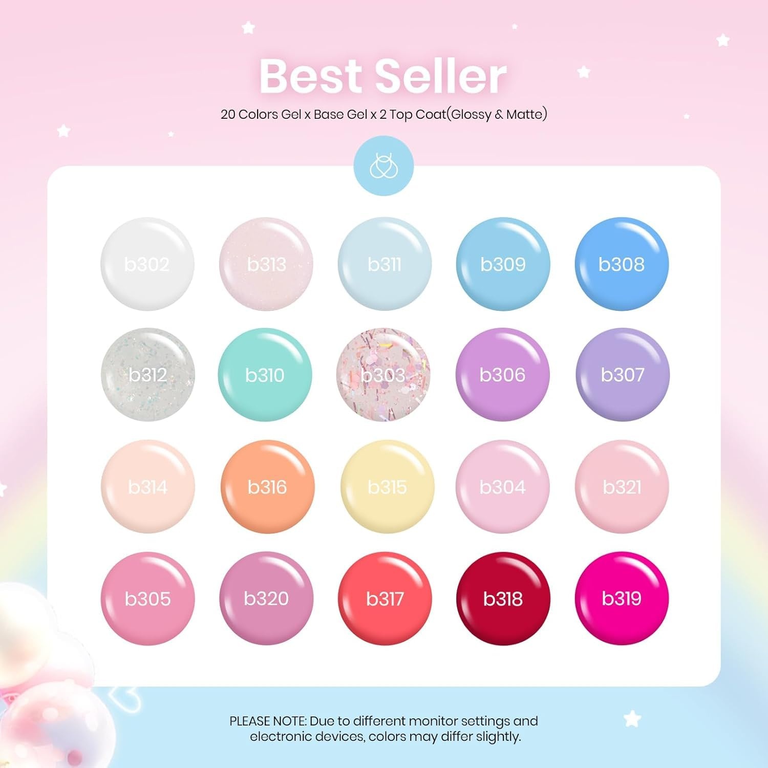 image:imageBeetles Stellar Sonata Cat Eye Gel Nail Polish Set 36 Colors Christmas Gel Nail Kit Magnetic Red Green Purple Brown Burgundy Base Glossy Matte Top Coat Soak off UV Salon Nail Art Gift for WomenAwakening Alice