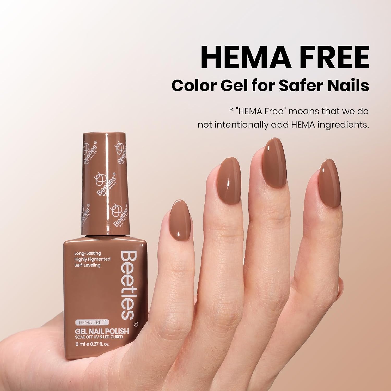image:imageBeetles Yellow Gel Polish Butter Time Hema Free Pastel Yellow Gel Nail Polish 8ML027Fl Oz Soak Off UV LED Lamp Pastel Nails Art LongLasting Manicure Salon DIY Home Bright Summer NailsI Creme Brown 8ML Beyonce Caramel