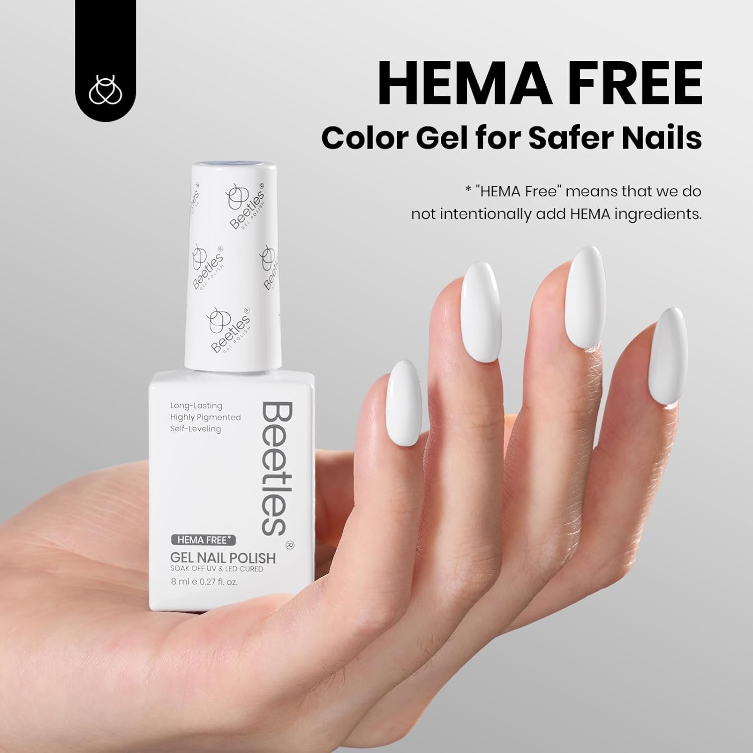 image:imageBeetles Yellow Gel Polish Butter Time Hema Free Pastel Yellow Gel Nail Polish 8ML027Fl Oz Soak Off UV LED Lamp Pastel Nails Art LongLasting Manicure Salon DIY Home Bright Summer NailsA Creme White 8ML White Rhythm