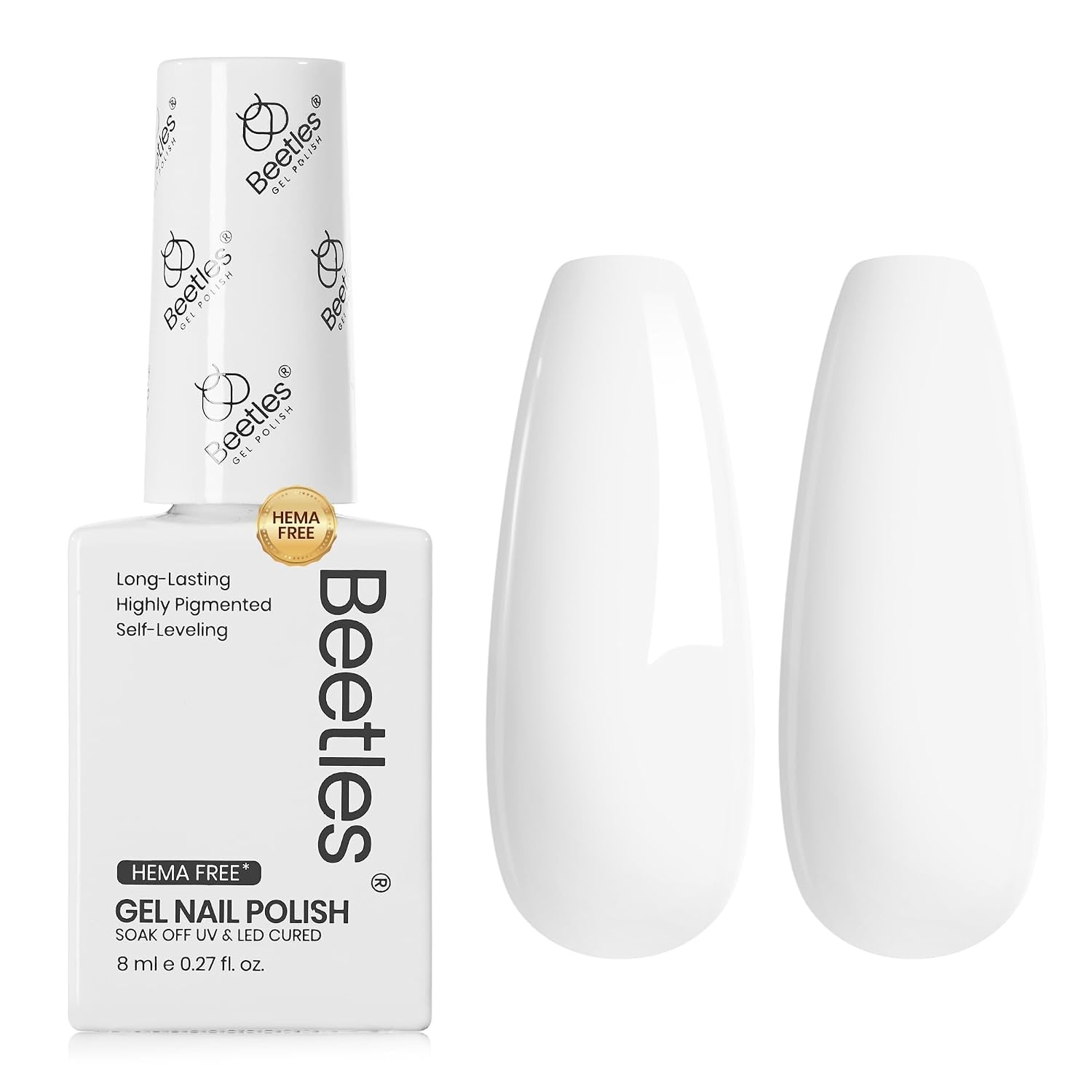 image:imageBeetles Yellow Gel Polish Butter Time Hema Free Pastel Yellow Gel Nail Polish 8ML027Fl Oz Soak Off UV LED Lamp Pastel Nails Art LongLasting Manicure Salon DIY Home Bright Summer NailsA Creme White 8ML White Rhythm