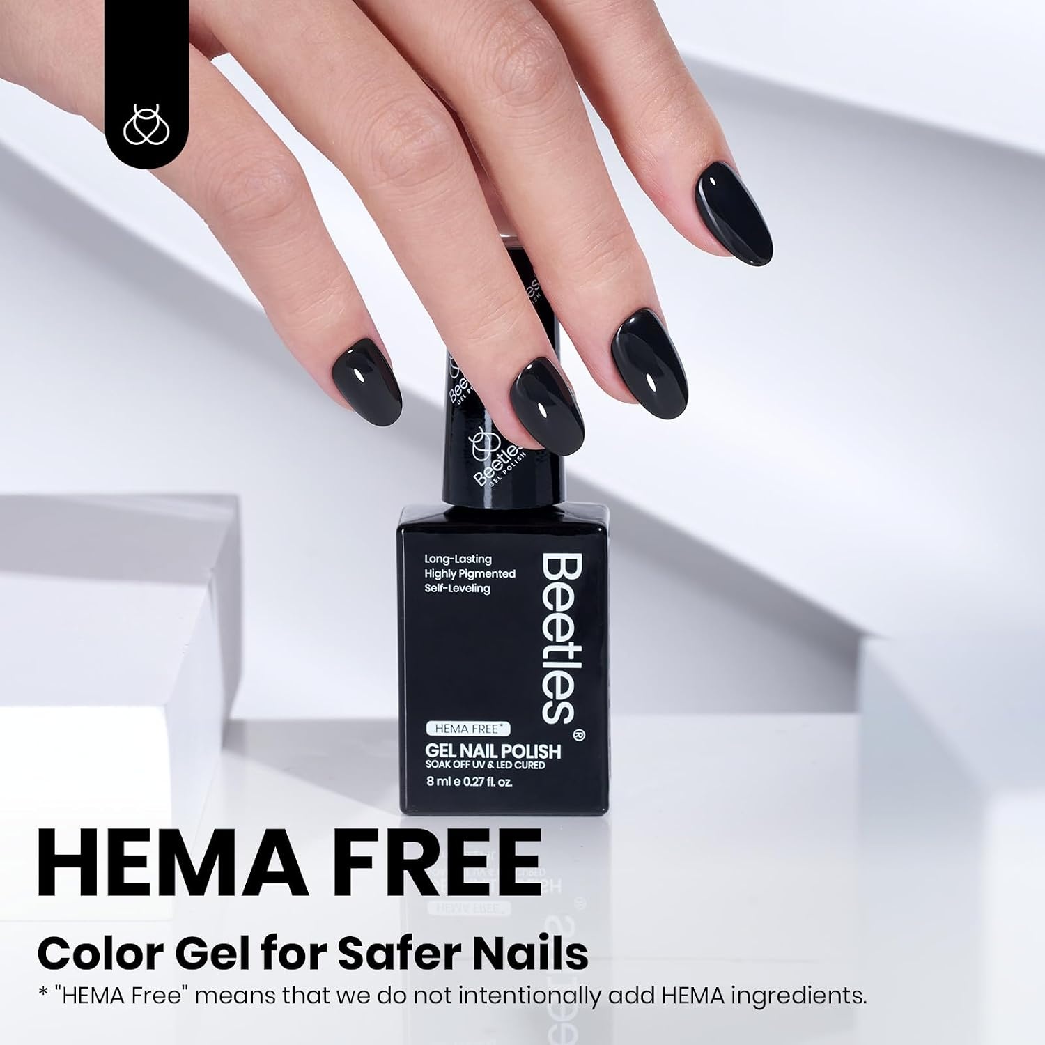 image:imageBeetles Yellow Gel Polish Butter Time Hema Free Pastel Yellow Gel Nail Polish 8ML027Fl Oz Soak Off UV LED Lamp Pastel Nails Art LongLasting Manicure Salon DIY Home Bright Summer NailsG Creme Black 8ML Silent Charm