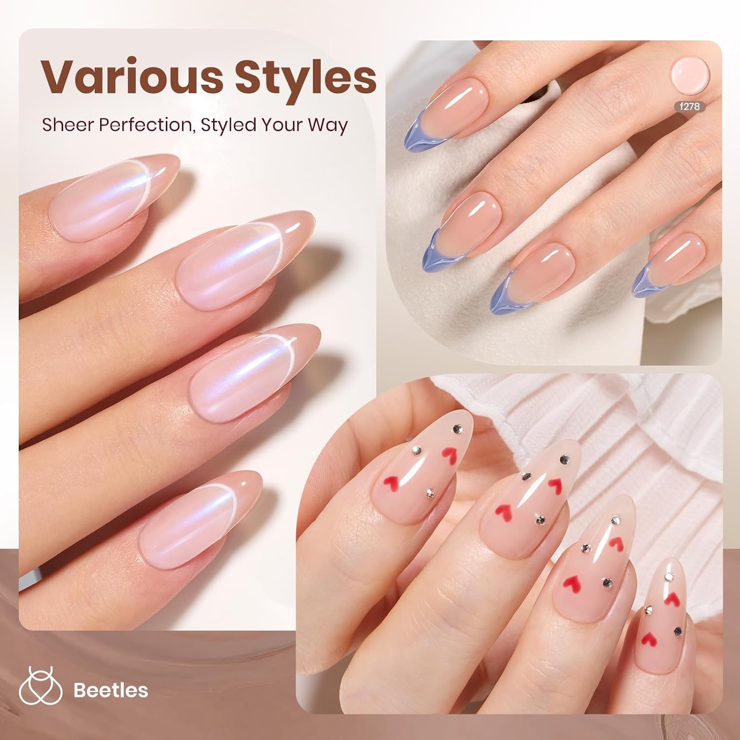 image:imageBeetles Yellow Gel Polish Butter Time Hema Free Pastel Yellow Gel Nail Polish 8ML027Fl Oz Soak Off UV LED Lamp Pastel Nails Art LongLasting Manicure Salon DIY Home Bright Summer NailsI Sheer Brown 8ML Oat Latte