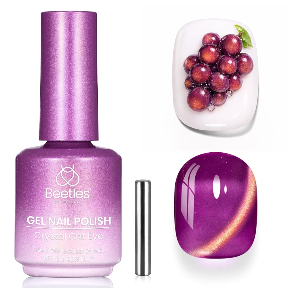 image:imageBeetles Pistachio Latte Cat Eye Gel Polish  Brown Base Green Magnetic Glow  15ml Fall Brown Cat Eye Gel Green Magnetic Glass Shimmer Effect Soak Off UV Nail Polish for DIY Nail Art Salon ManicuresB  Velvet Pink  Mojito Mint