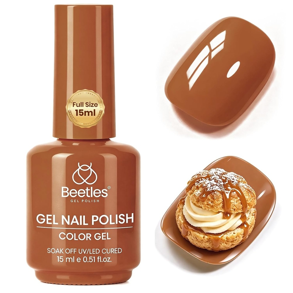 image:imageBeetles Pistachio Latte Cat Eye Gel Polish  Brown Base Green Magnetic Glow  15ml Fall Brown Cat Eye Gel Green Magnetic Glass Shimmer Effect Soak Off UV Nail Polish for DIY Nail Art Salon ManicuresI  Creme Brown  Caramel Puff