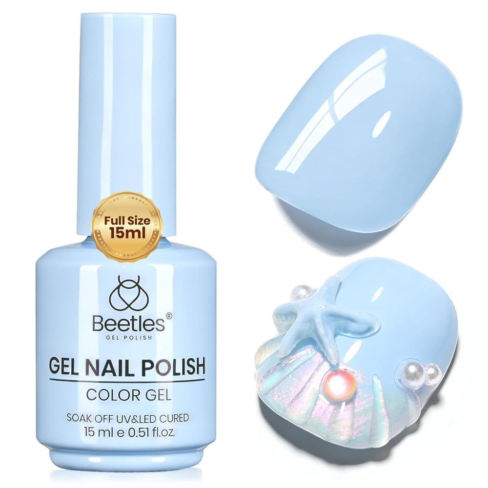image:imageBeetles Pistachio Latte Cat Eye Gel Polish  Brown Base Green Magnetic Glow  15ml Fall Brown Cat Eye Gel Green Magnetic Glass Shimmer Effect Soak Off UV Nail Polish for DIY Nail Art Salon ManicuresD  Creme Blue  Milky Blue