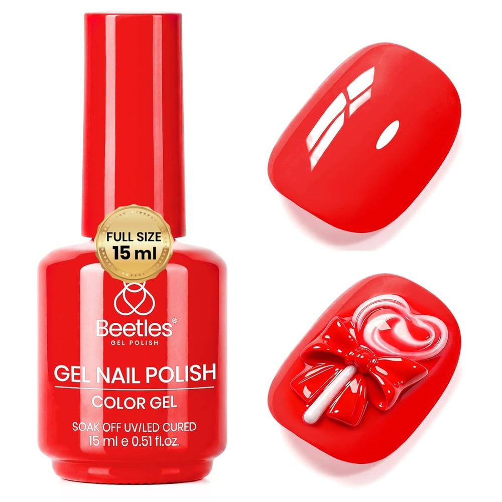 image:imageBeetles Pistachio Latte Cat Eye Gel Polish  Brown Base Green Magnetic Glow  15ml Fall Brown Cat Eye Gel Green Magnetic Glass Shimmer Effect Soak Off UV Nail Polish for DIY Nail Art Salon ManicuresC  Creme Red  Carmine Red