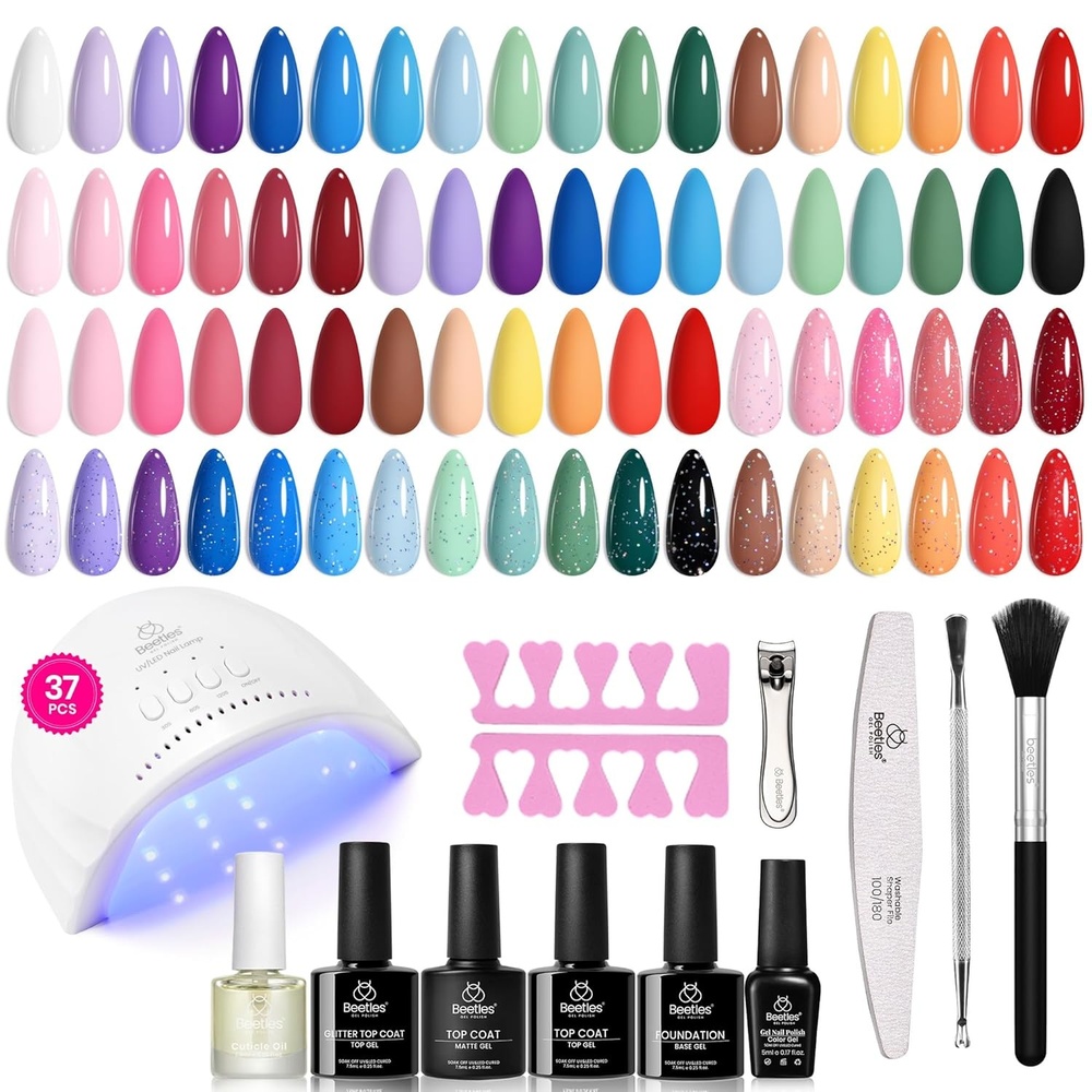 image:imageBeetles Stellar Sonata Cat Eye Gel Nail Polish Set  36 Colors Christmas Gel Nail Kit Magnetic Red Green Purple Brown Burgundy Base Glossy Matte Top Coat Soak off UV Salon Nail Art Gift for Women25 Colors Energetic Moves