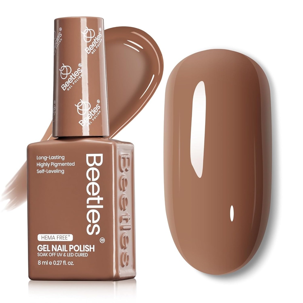 image:imageBeetles Yellow Gel Polish Butter Time Hema Free Pastel Yellow Gel Nail Polish 8ML027Fl Oz Soak Off UV LED Lamp Pastel Nails Art LongLasting Manicure Salon DIY Home Bright Summer NailsI Creme Brown 8ML Beyonce Caramel