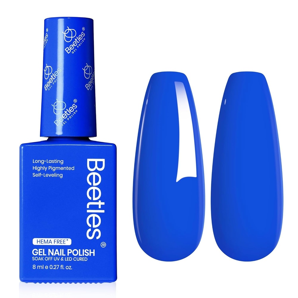 image:imageBeetles Yellow Gel Polish  Butter Time Hema Free Pastel Yellow Gel Nail Polish 8ML027Fl Oz Soak Off UV LED Lamp Pastel Nails Art LongLasting Manicure Salon DIY Home Bright Summer NailsD  Creme Blue  8ML Abyss Halo