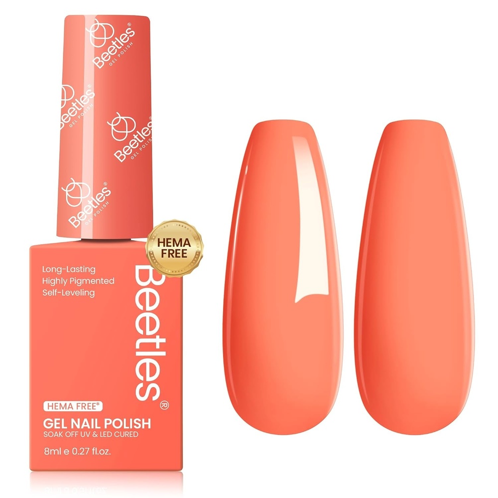 image:imageBeetles Yellow Gel Polish  Butter Time Hema Free Pastel Yellow Gel Nail Polish 8ML027Fl Oz Soak Off UV LED Lamp Pastel Nails Art LongLasting Manicure Salon DIY Home Bright Summer NailsM  Creme Orange  8ML Passionate Fireworks