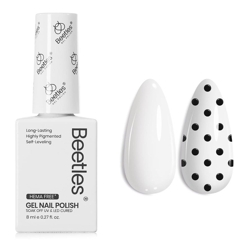 image:imageBeetles Yellow Gel Polish  Butter Time Hema Free Pastel Yellow Gel Nail Polish 8ML027Fl Oz Soak Off UV LED Lamp Pastel Nails Art LongLasting Manicure Salon DIY Home Bright Summer NailsA  Creme White  8ML White Rhythm