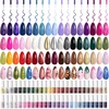 50 Colors Glitter Swirl Nails Art