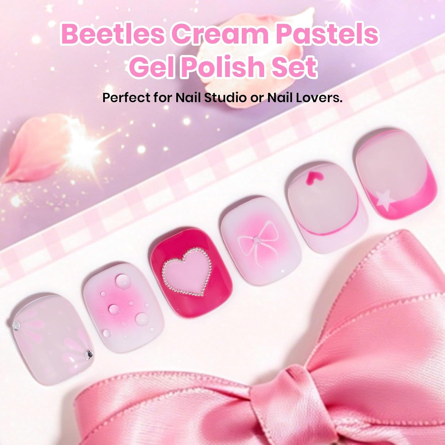 image:imageBeetles Brown Cat Eye Gel Nail Polish Set Gilded Amber Fall Gel Polish 6 Colors 15ML Full Size Glitter Gel Nail Kit Glass Cat Eye Magnetic Effect Soak Off UV Nail Art Salon DIY Gift for WomenRomance in Air