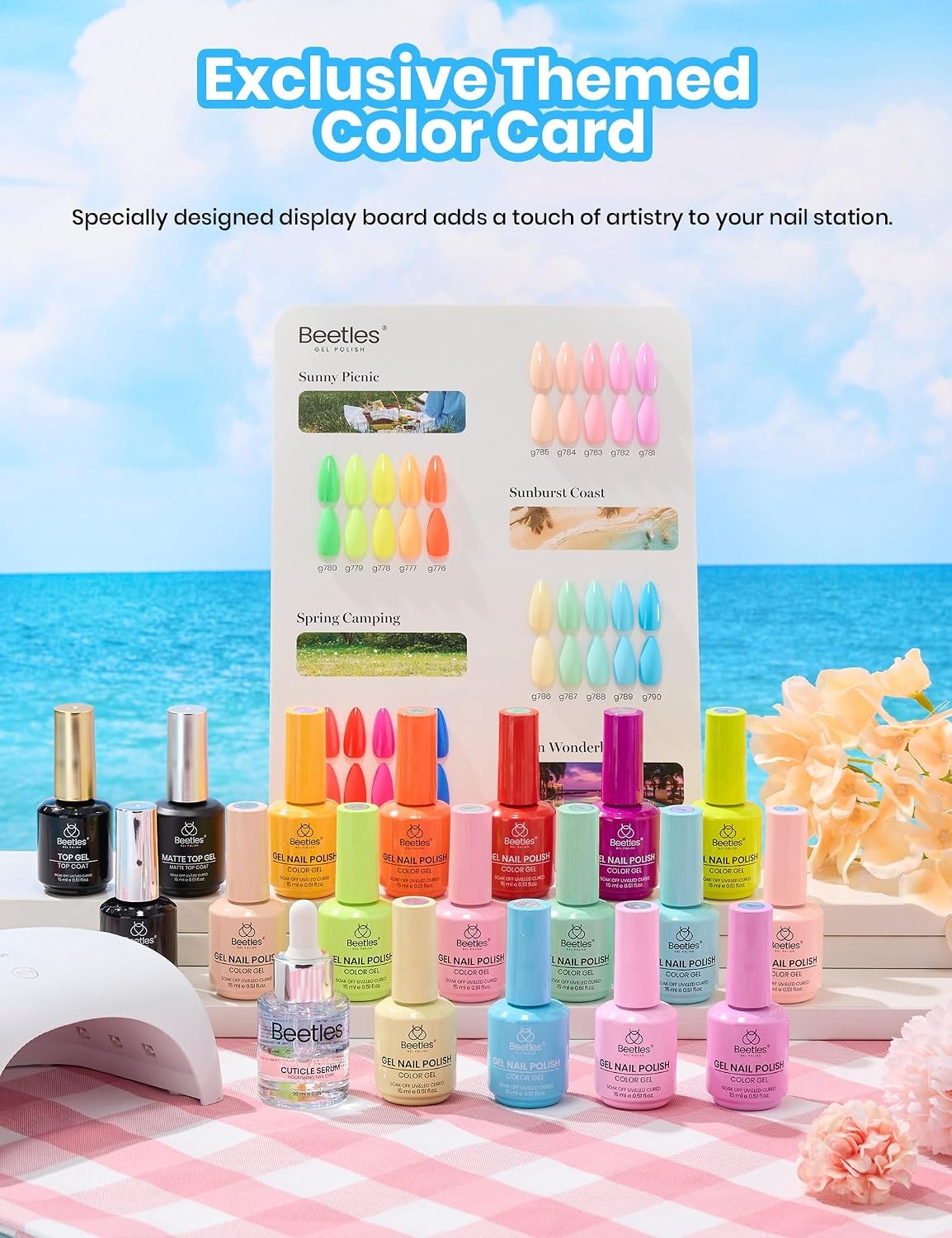 image:imageBeetles Brown Cat Eye Gel Nail Polish Set Gilded Amber Fall Gel Polish 6 Colors 15ML Full Size Glitter Gel Nail Kit Glass Cat Eye Magnetic Effect Soak Off UV Nail Art Salon DIY Gift for WomenCandy Electric