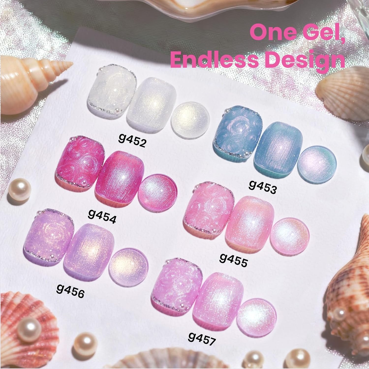 image:imageBeetles Brown Cat Eye Gel Nail Polish Set Gilded Amber Fall Gel Polish 6 Colors 15ML Full Size Glitter Gel Nail Kit Glass Cat Eye Magnetic Effect Soak Off UV Nail Art Salon DIY Gift for WomenOcean Whisper