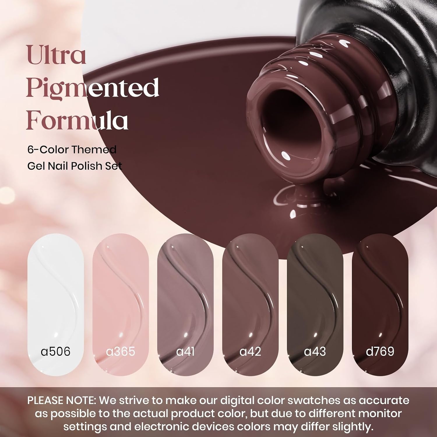 image:imageBeetles Cat Eye Gel Nail Polish Set Gilded Street 6 Colors Fall Gel Polish Glitter Gel Nail Kit Brown Red Gold Green 3D Shimmer Effect Soak Off UV DIY Salon Nail Art Fall Manicure Gift for WomenA Creme Brown Caramel Cappuccino
