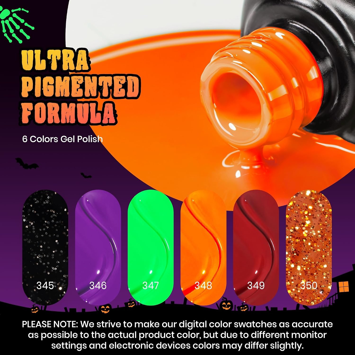 image:imageBeetles Cat Eye Gel Nail Polish Set Gilded Street 6 Colors Fall Gel Polish Glitter Gel Nail Kit Brown Red Gold Green 3D Shimmer Effect Soak Off UV DIY Salon Nail Art Fall Manicure Gift for WomenB Mixed Finishes Hocus Pocus