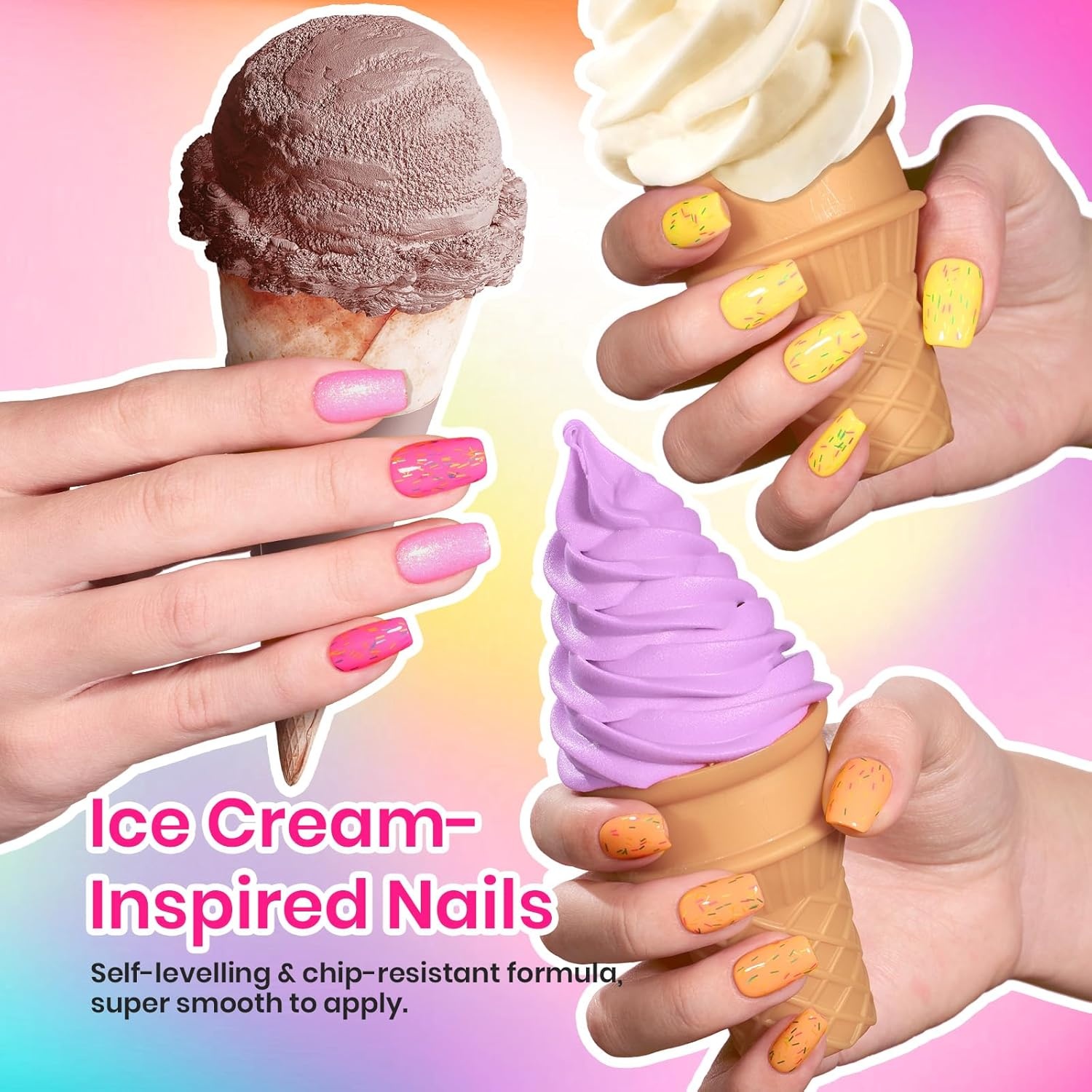 image:imageBeetles Cat Eye Gel Nail Polish Set Gilded Street 6 Colors Fall Gel Polish Glitter Gel Nail Kit Brown Red Gold Green 3D Shimmer Effect Soak Off UV DIY Salon Nail Art Fall Manicure Gift for WomenD Mixed Finishes Summer Ice Cream