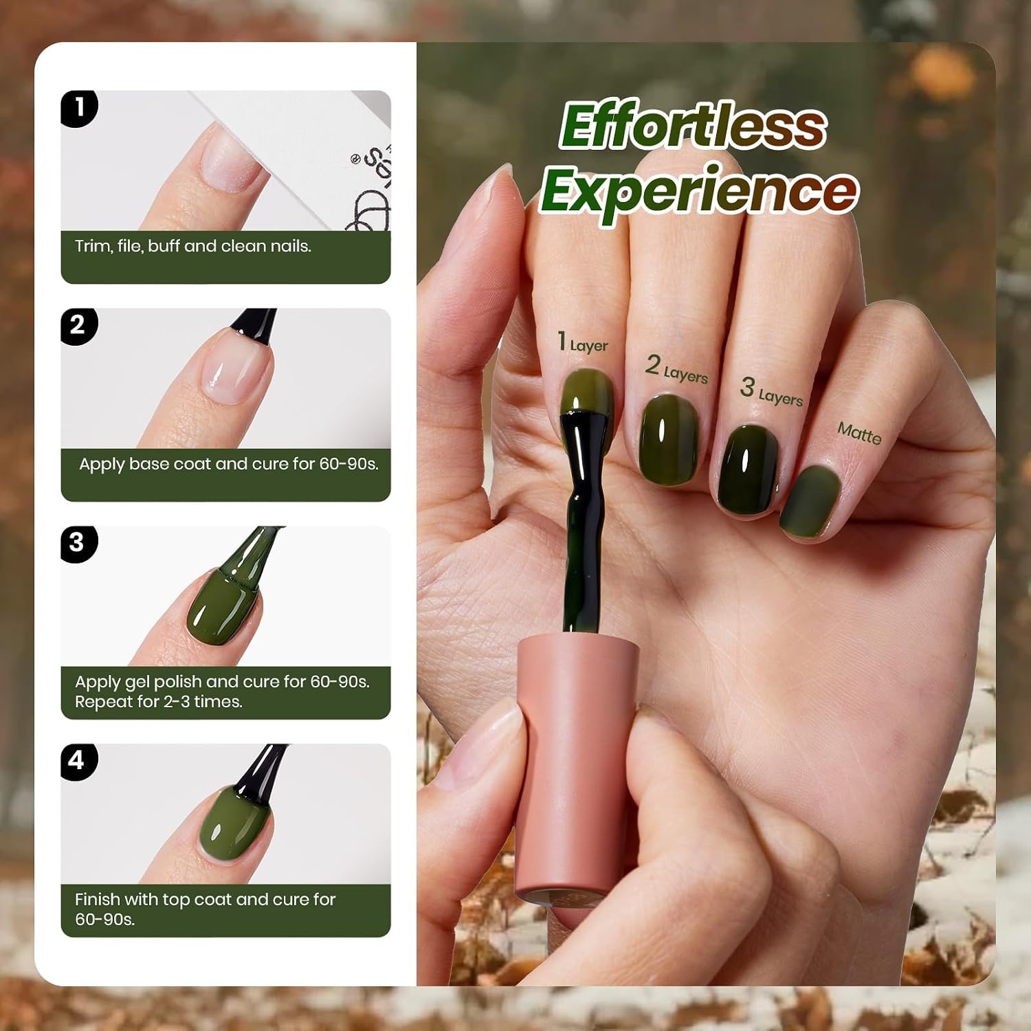 image:imageBeetles Cat Eye Gel Nail Polish Set Gilded Street 6 Colors Fall Gel Polish Glitter Gel Nail Kit Brown Red Gold Green 3D Shimmer Effect Soak Off UV DIY Salon Nail Art Fall Manicure Gift for WomenB Sheer Mixed Finishes Natural Coda