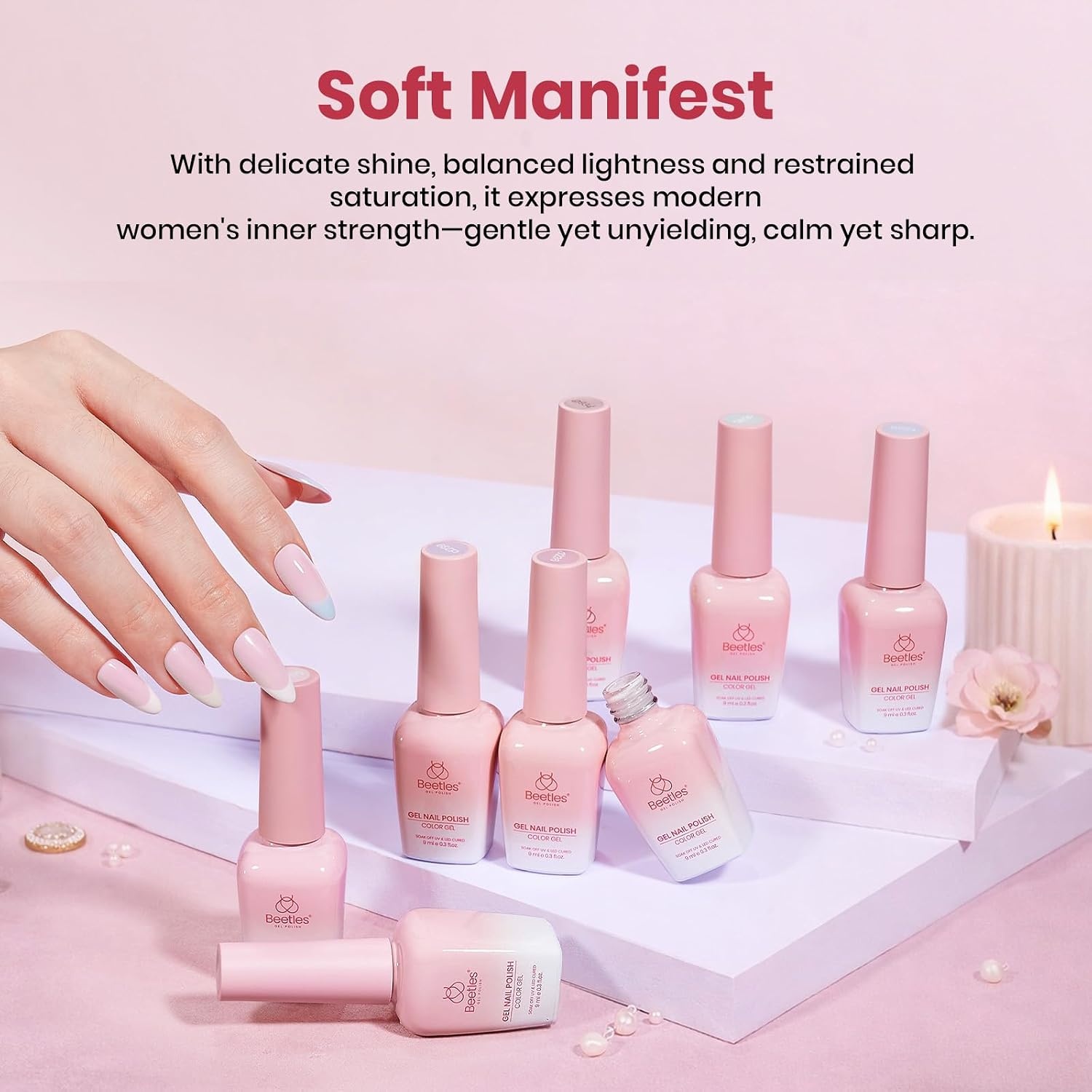 image:imageBeetles Cat Eye Gel Nail Polish Set Gilded Street 6 Colors Fall Gel Polish Glitter Gel Nail Kit Brown Red Gold Green 3D Shimmer Effect Soak Off UV DIY Salon Nail Art Fall Manicure Gift for WomenA Mixed Finishes Soft Manifest