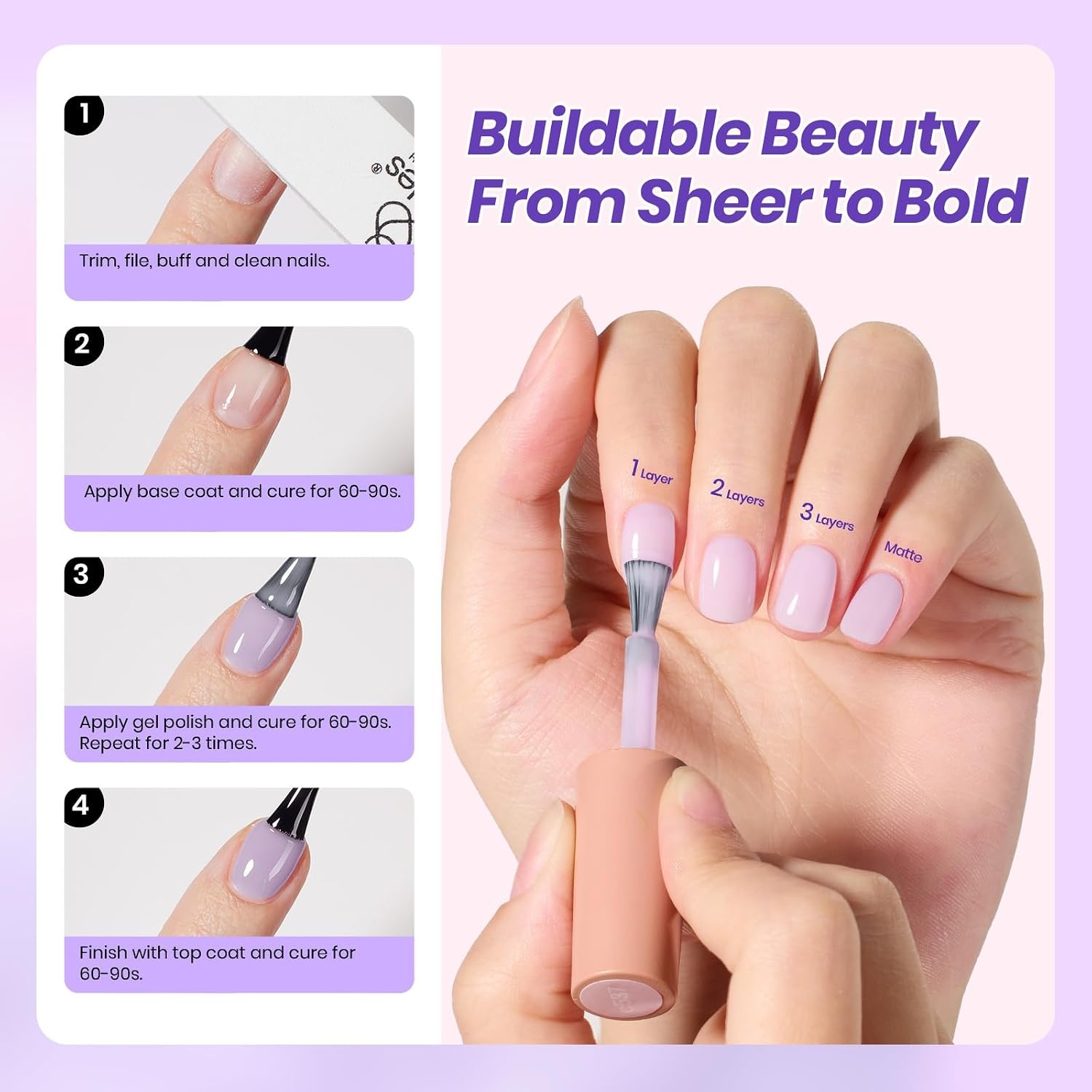 image:imageBeetles Cat Eye Gel Nail Polish Set Gilded Street 6 Colors Fall Gel Polish Glitter Gel Nail Kit Brown Red Gold Green 3D Shimmer Effect Soak Off UV DIY Salon Nail Art Fall Manicure Gift for WomenA Sheer Purple Amethyst Realm