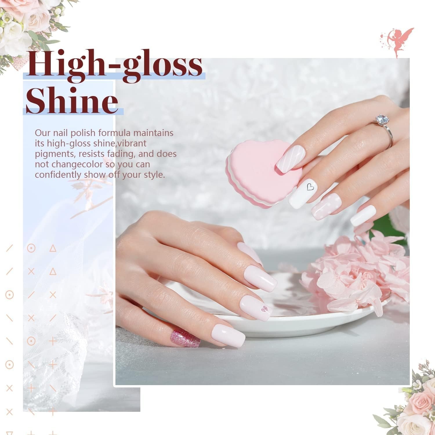 image:imageBeetles Cat Eye Gel Nail Polish Set Gilded Street 6 Colors Fall Gel Polish Glitter Gel Nail Kit Brown Red Gold Green 3D Shimmer Effect Soak Off UV DIY Salon Nail Art Fall Manicure Gift for WomenB Mixed Finishes Nude Romantic Wedding