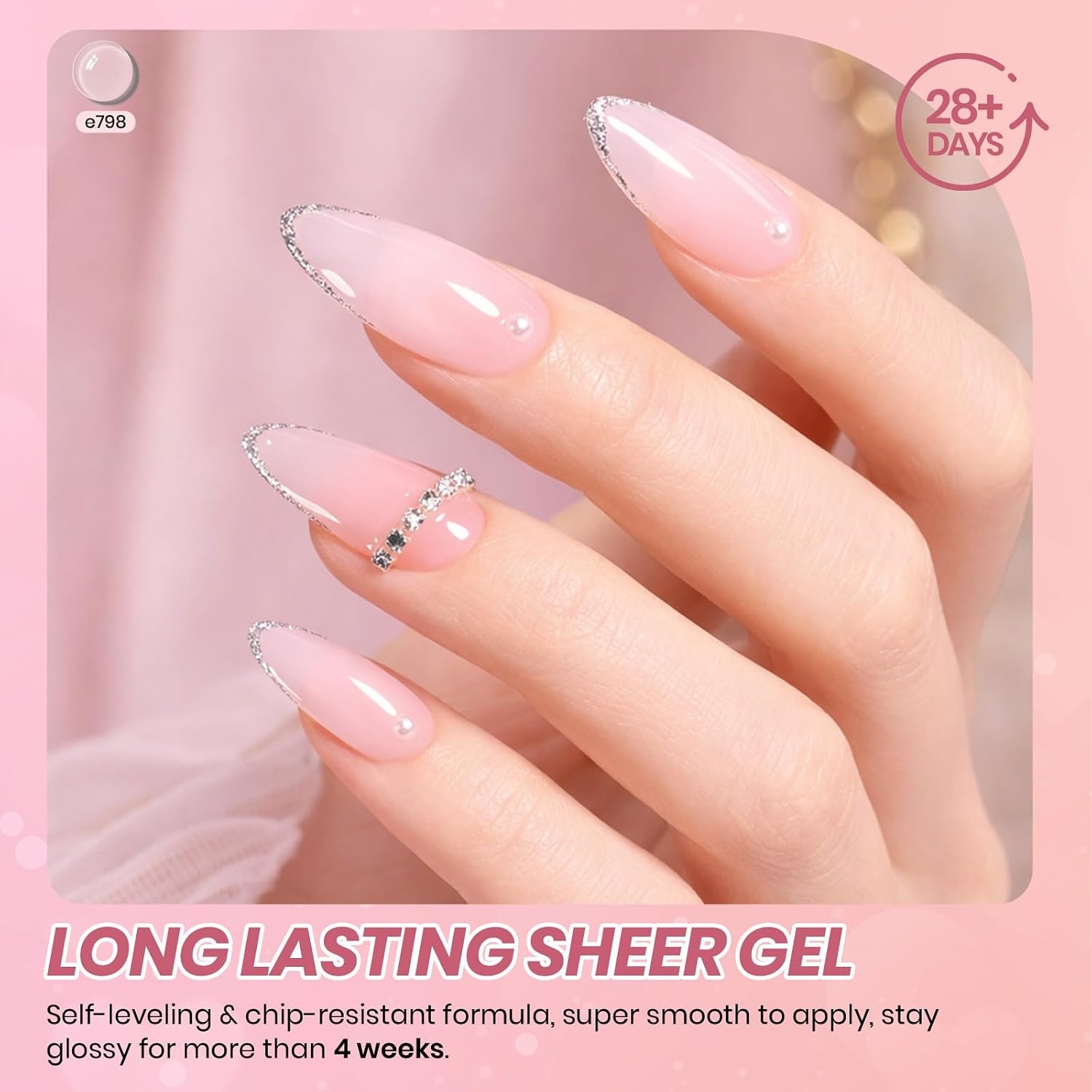 image:imageBeetles Cat Eye Gel Nail Polish Set Gilded Street 6 Colors Fall Gel Polish Glitter Gel Nail Kit Brown Red Gold Green 3D Shimmer Effect Soak Off UV DIY Salon Nail Art Fall Manicure Gift for WomenA Sheer Nude Soft Whisper