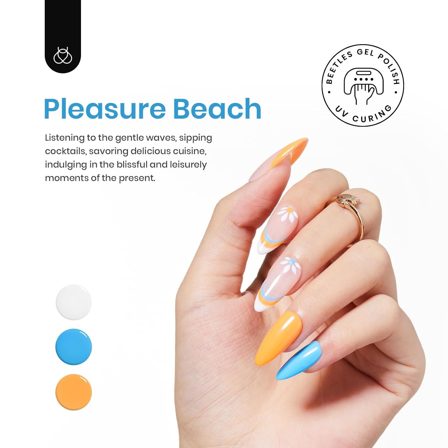 image:imageBeetles Fall Cat Eye Gel Nail Polish Set Gilded Leaves 6 Colors Amber Brown Gold Nude Magnetic Glitter Gel Polish Soak Off UV Nail Gel for DIY Manicure Nail Art Salon Use Gift for WomenPleasure Beach