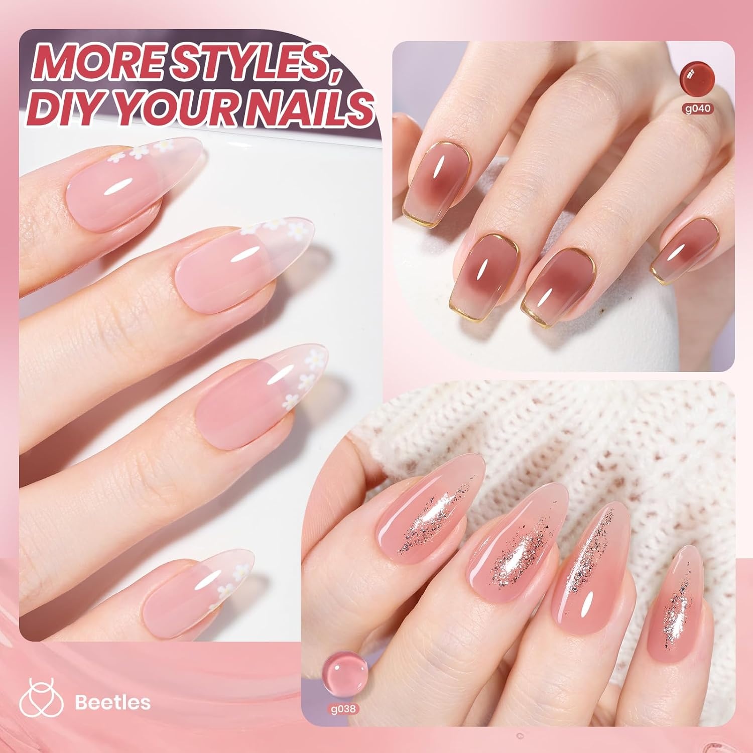 image:imageBeetles Fall Cat Eye Gel Nail Polish Set Gilded Leaves 6 Colors Amber Brown Gold Nude Magnetic Glitter Gel Polish Soak Off UV Nail Gel for DIY Manicure Nail Art Salon Use Gift for Women00Tender Years