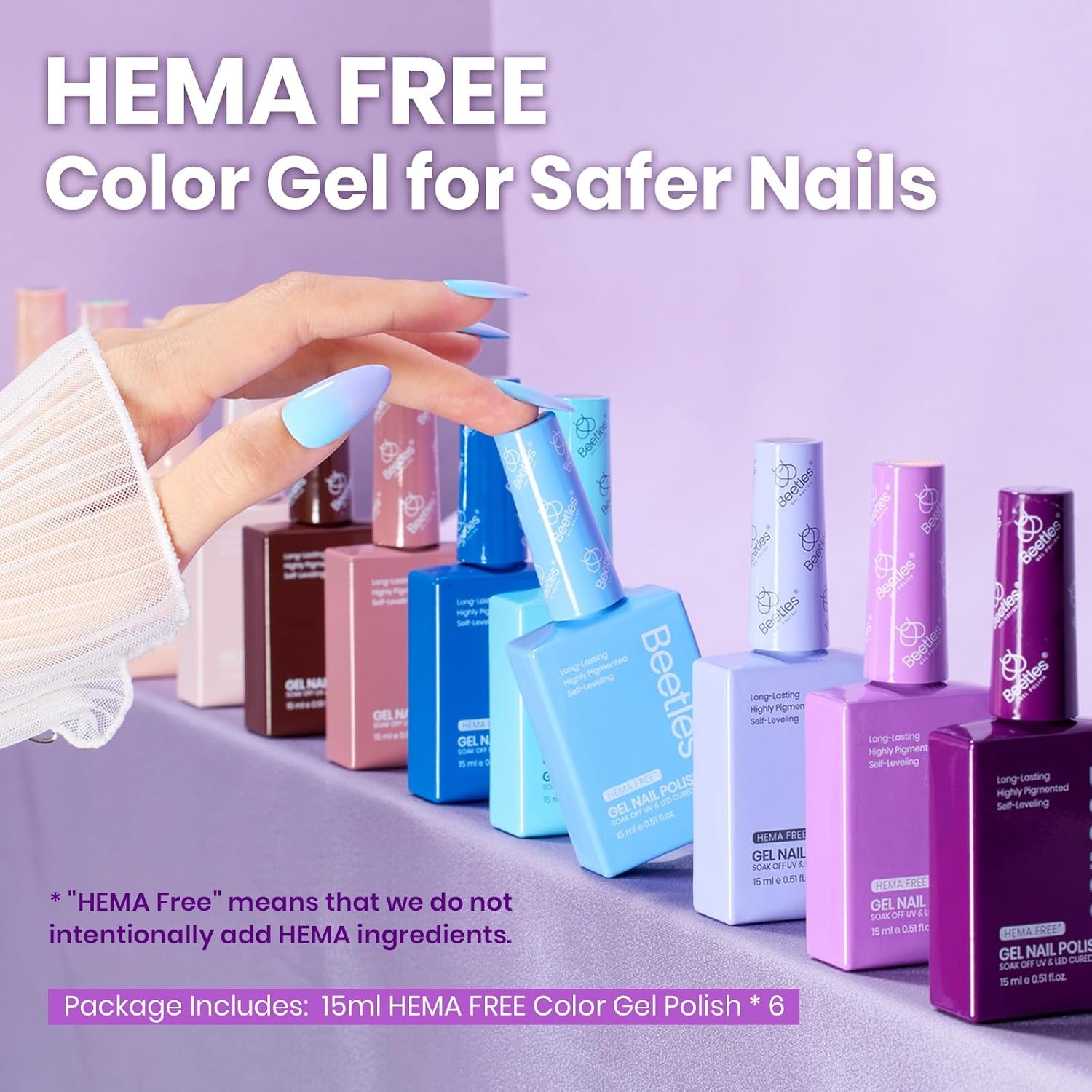image:imageBeetles Fall Cat Eye Gel Nail Polish Set Gilded Leaves 6 Colors Amber Brown Gold Nude Magnetic Glitter Gel Polish Soak Off UV Nail Gel for DIY Manicure Nail Art Salon Use Gift for WomenHema free Wisteria Whisper