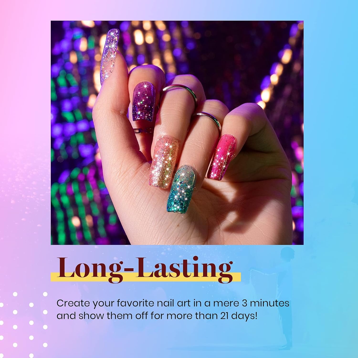 image:imageBeetles Fall Cat Eye Gel Nail Polish Set Gilded Leaves 6 Colors Amber Brown Gold Nude Magnetic Glitter Gel Polish Soak Off UV Nail Gel for DIY Manicure Nail Art Salon Use Gift for WomenMulticolored Glitter