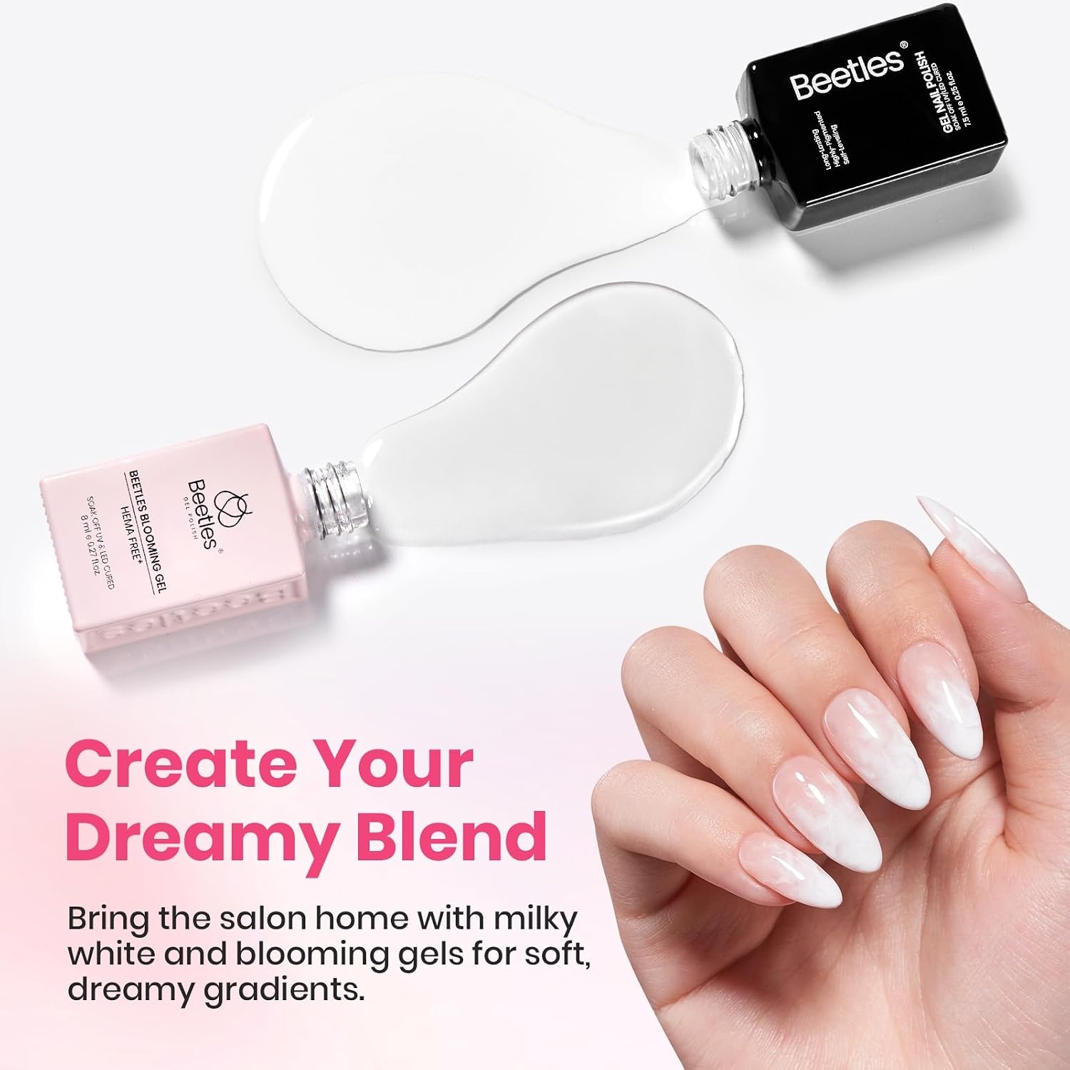 image:imageBeetles Fall Cat Eye Gel Nail Polish Set Gilded Leaves 6 Colors Amber Brown Gold Nude Magnetic Glitter Gel Polish Soak Off UV Nail Gel for DIY Manicure Nail Art Salon Use Gift for Women7Blooming GelWhite Gel Nail PolishNail Art Brushes Set