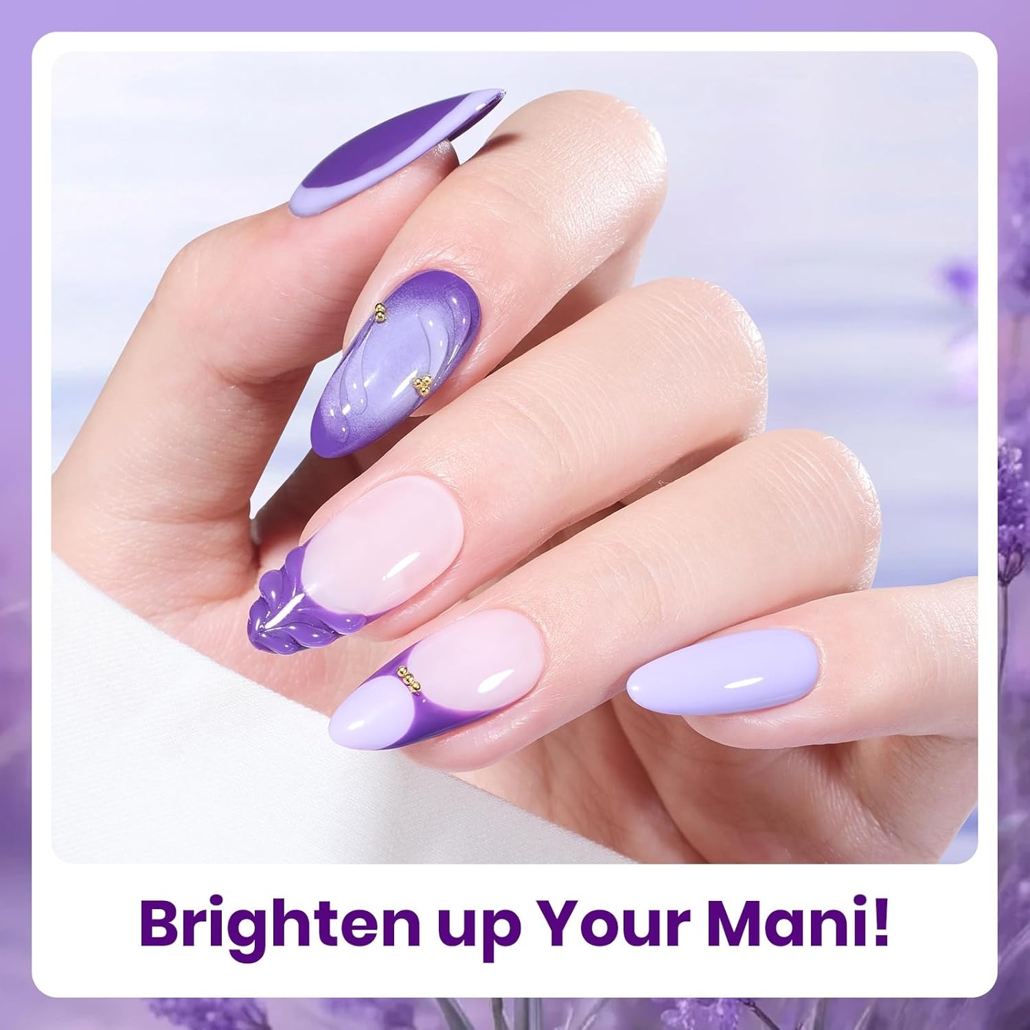 image:imageBeetles Fall Cat Eye Gel Nail Polish Set Gilded Leaves 6 Colors Amber Brown Gold Nude Magnetic Glitter Gel Polish Soak Off UV Nail Gel for DIY Manicure Nail Art Salon Use Gift for Women00Violet Letter