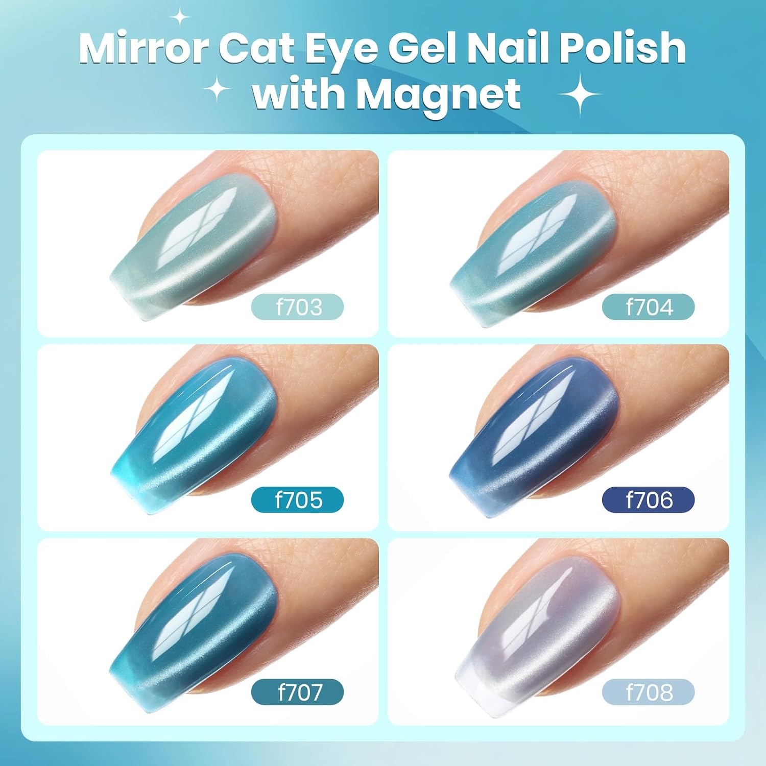 image:imageBeetles Fall Cat Eye Gel Nail Polish Set Gilded Leaves 6 Colors Amber Brown Gold Nude Magnetic Glitter Gel Polish Soak Off UV Nail Gel for DIY Manicure Nail Art Salon Use Gift for Women00Moonlit Mist