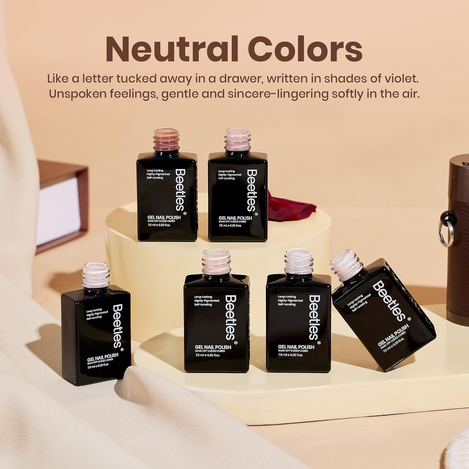 image:imageBeetles Fall Cat Eye Gel Nail Polish Set Gilded Leaves 6 Colors Amber Brown Gold Nude Magnetic Glitter Gel Polish Soak Off UV Nail Gel for DIY Manicure Nail Art Salon Use Gift for Women001 Colors Mauve