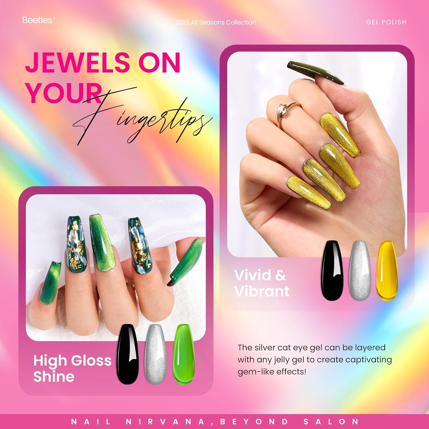 image:imageBeetles Fall Cat Eye Gel Nail Polish Set Gilded Leaves 6 Colors Amber Brown Gold Nude Magnetic Glitter Gel Polish Soak Off UV Nail Gel for DIY Manicure Nail Art Salon Use Gift for Women00Joyful exploration