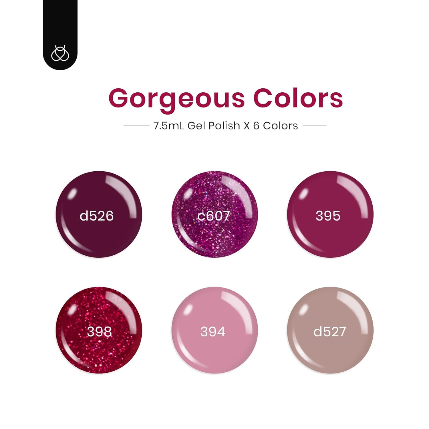 image:imageBeetles Fall Cat Eye Gel Nail Polish Set Gilded Leaves 6 Colors Amber Brown Gold Nude Magnetic Glitter Gel Polish Soak Off UV Nail Gel for DIY Manicure Nail Art Salon Use Gift for Women0006 Colors Berry Merlot