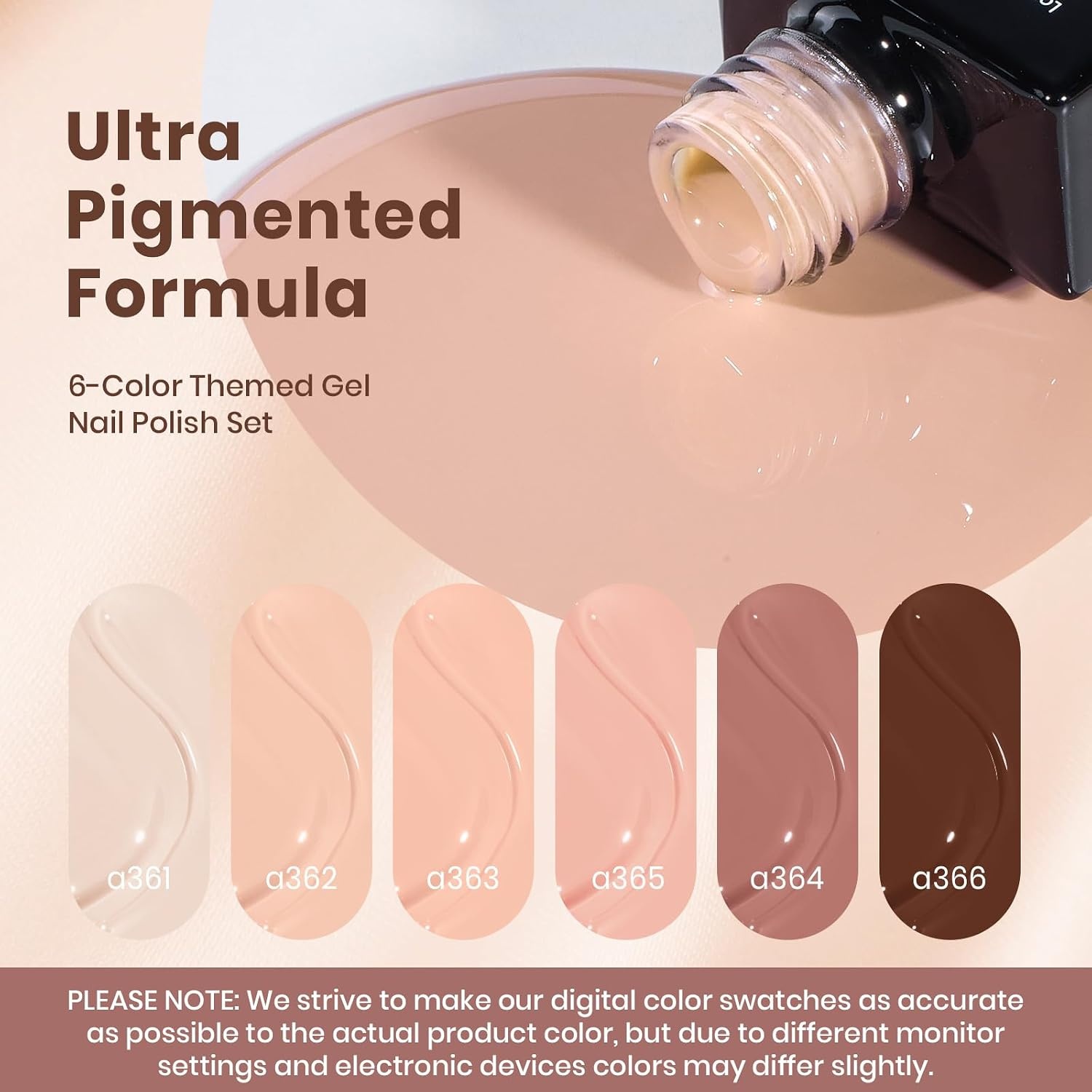 image:imageBeetles Fall Cat Eye Gel Nail Polish Set Gilded Leaves 6 Colors Amber Brown Gold Nude Magnetic Glitter Gel Polish Soak Off UV Nail Gel for DIY Manicure Nail Art Salon Use Gift for Women001 Colors Mauve
