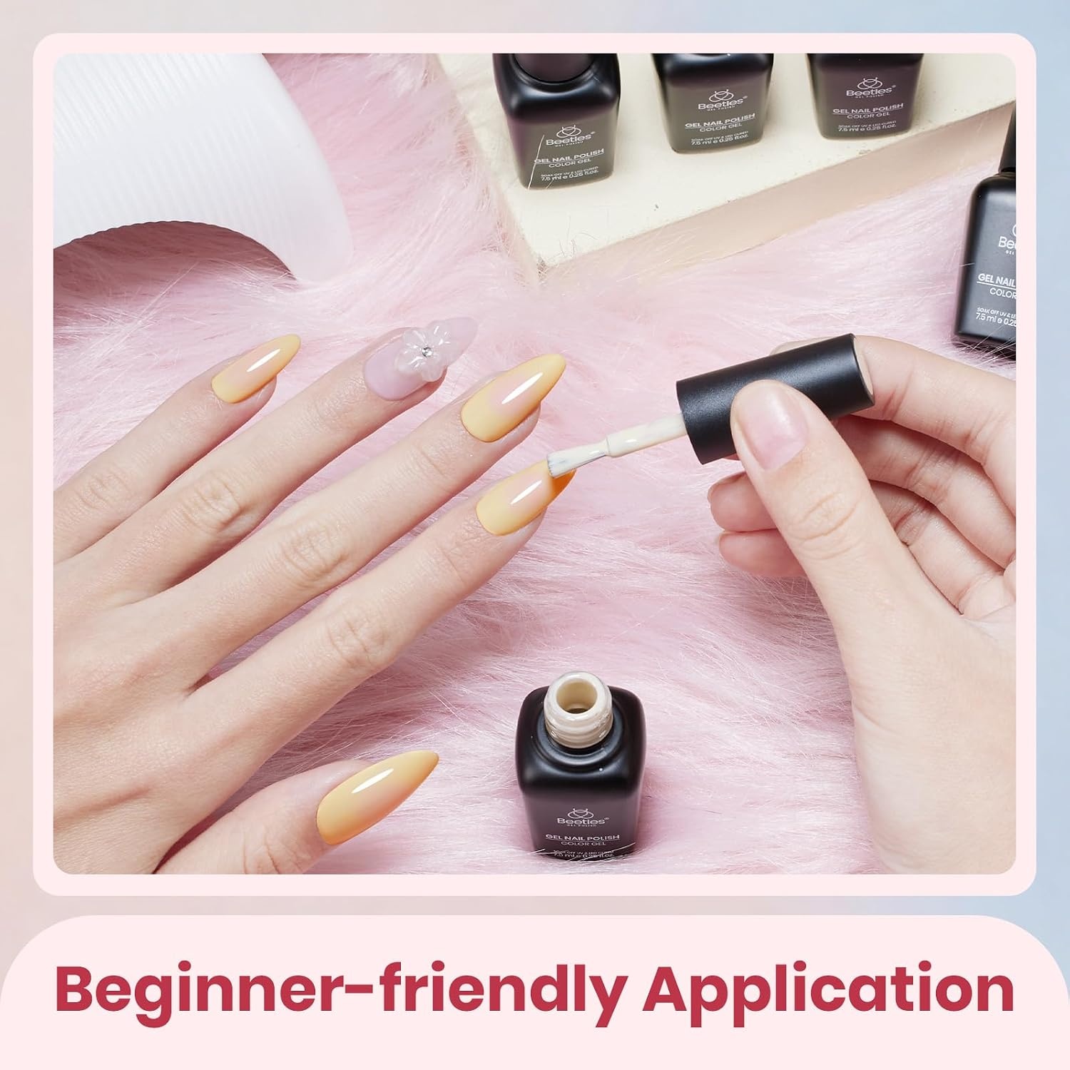image:imageBeetles Fall Cat Eye Gel Nail Polish Set Gilded Leaves 6 Colors Amber Brown Gold Nude Magnetic Glitter Gel Polish Soak Off UV Nail Gel for DIY Manicure Nail Art Salon Use Gift for WomenSoft Echo