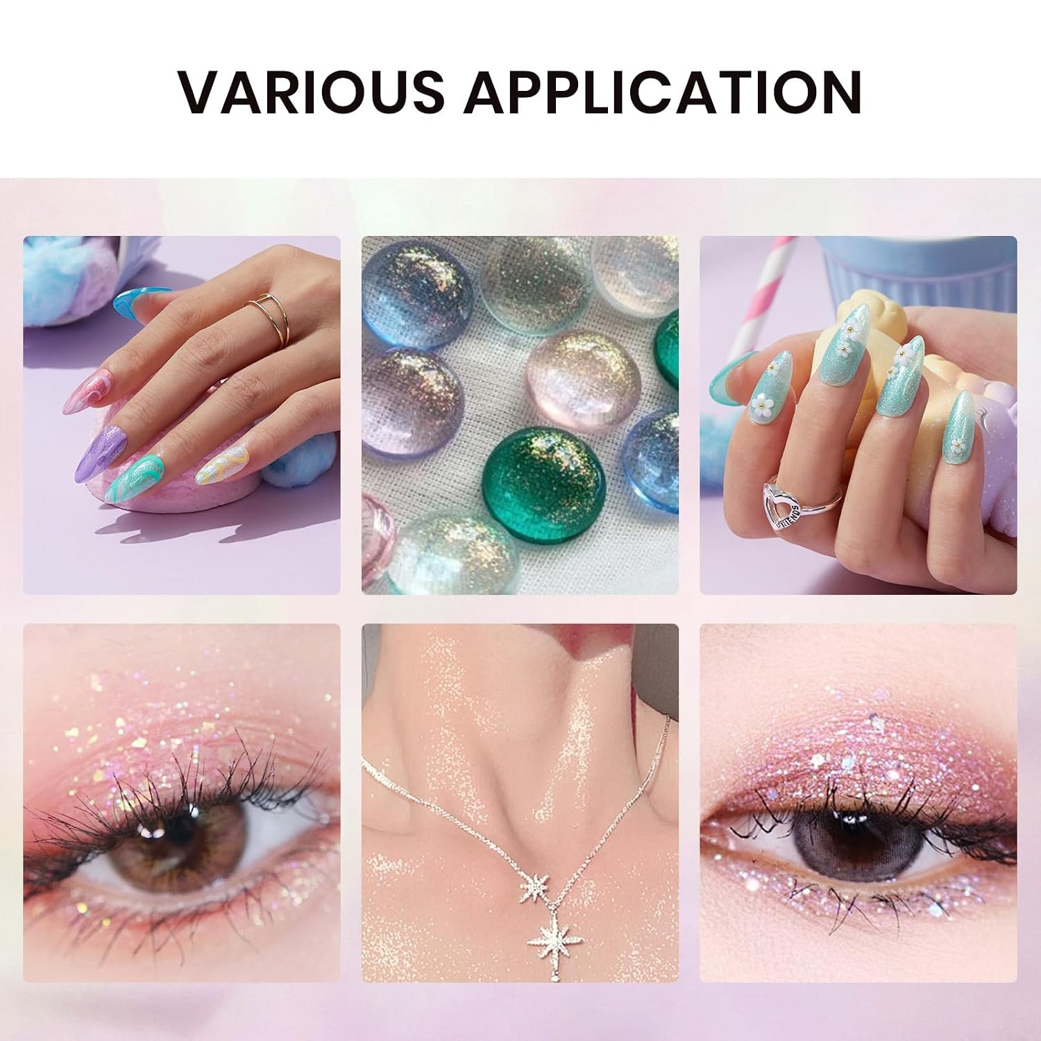 image:imageBeetles Fall Cat Eye Gel Nail Polish Set Gilded Leaves 6 Colors Amber Brown Gold Nude Magnetic Glitter Gel Polish Soak Off UV Nail Gel for DIY Manicure Nail Art Salon Use Gift for WomenNebula Halo