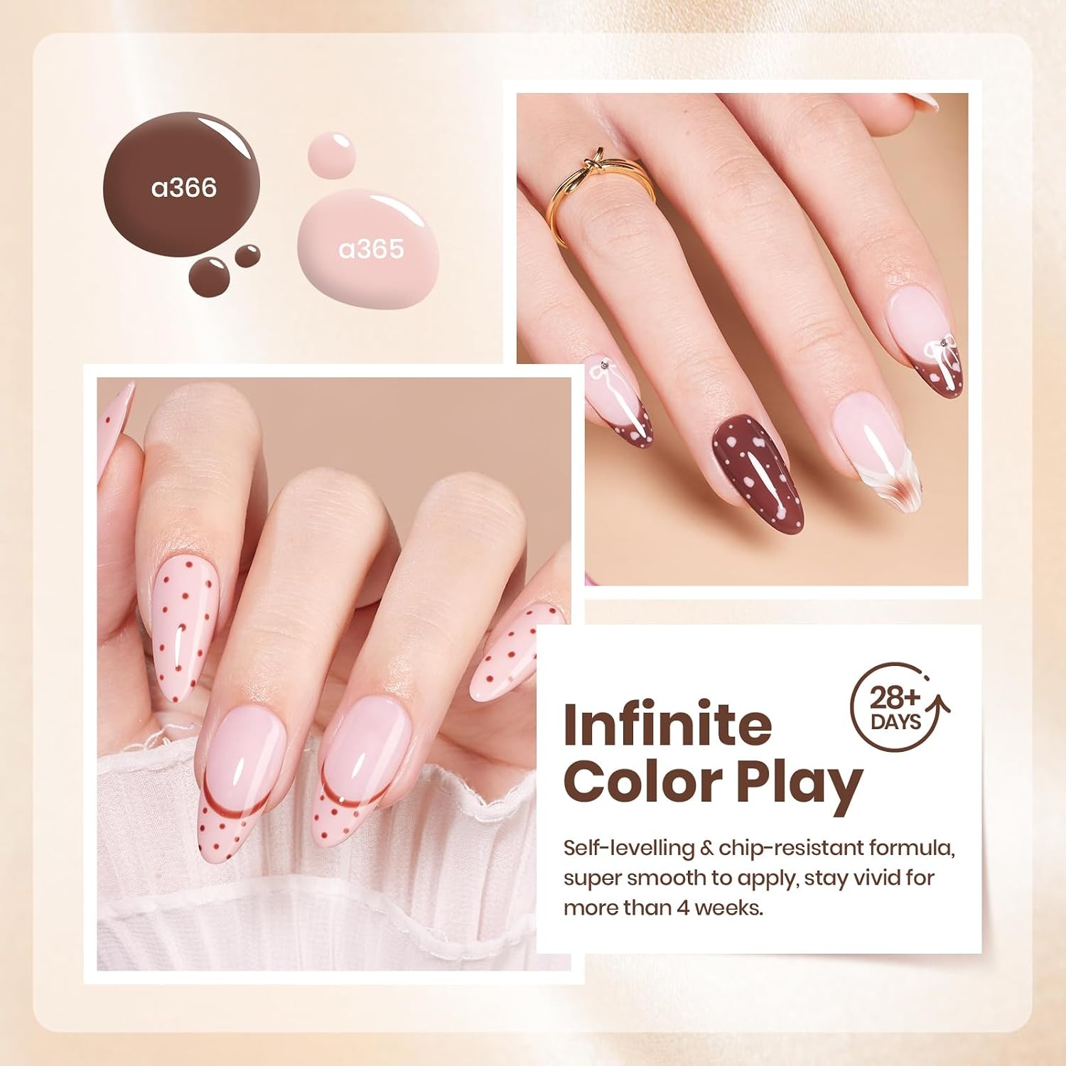 image:imageBeetles Fall Cat Eye Gel Nail Polish Set Gilded Leaves 6 Colors Amber Brown Gold Nude Magnetic Glitter Gel Polish Soak Off UV Nail Gel for DIY Manicure Nail Art Salon Use Gift for Women001 Colors Mauve