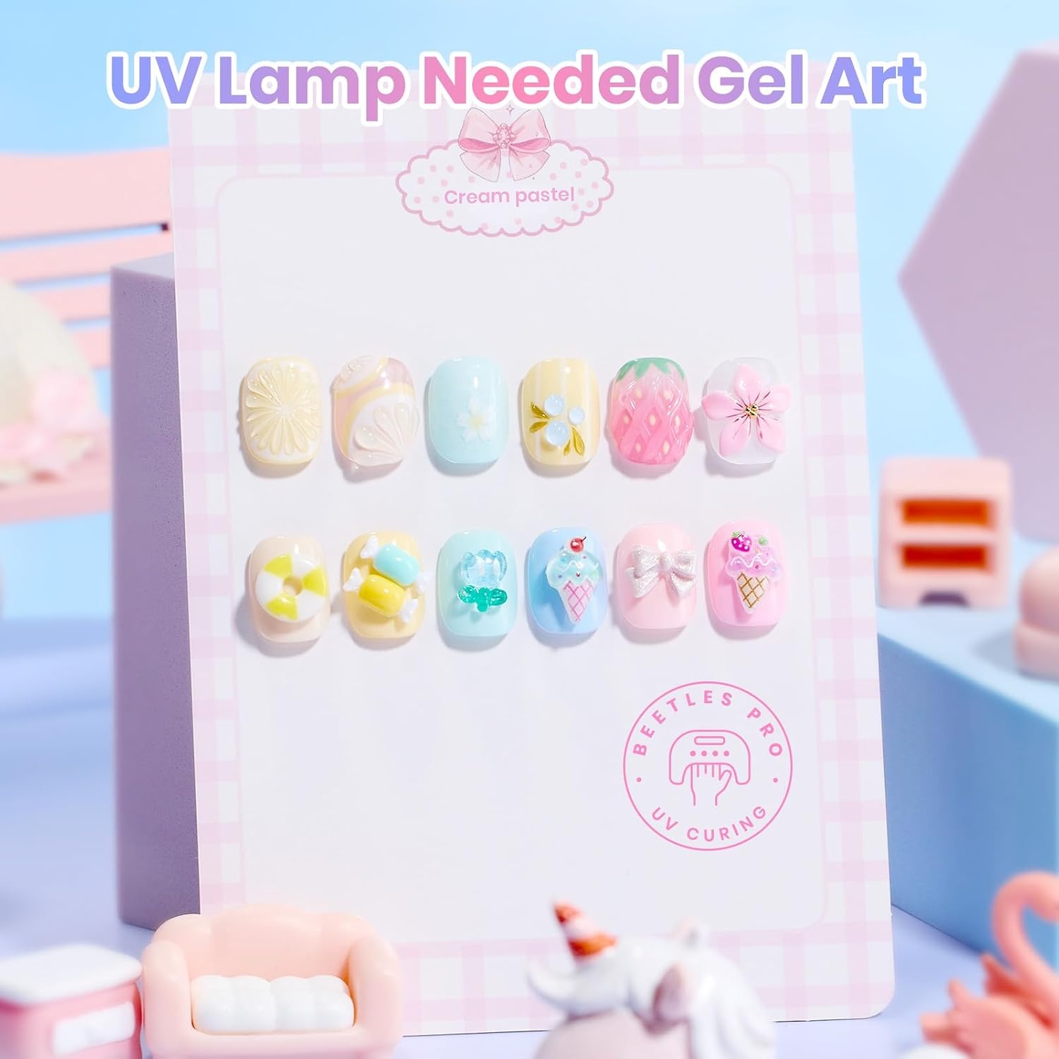 image:imageBeetles Fall Gel Polish Set Amber Season with Color Card 6 Colors Yellow Brown Gel Nail Polish Set 15ML Full Size Same Color Same Bottle LongLasting Soak Off UV Lamp Fall Nails ArtCream Pastels