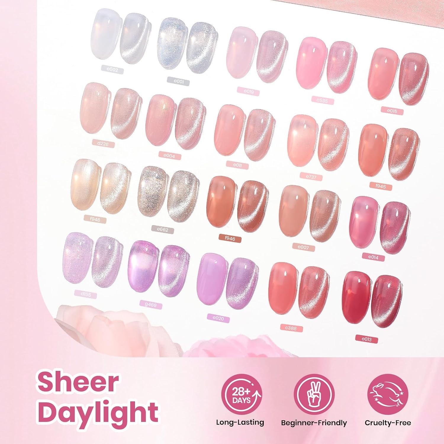 image:imageBeetles Fall Gel Polish Set  Amber Season with Color Card 6 Colors Yellow Brown Gel Nail Polish Set 15ML Full Size Same Color Same Bottle LongLasting Soak Off UV Lamp Fall Nails Art1Sheer Daylight