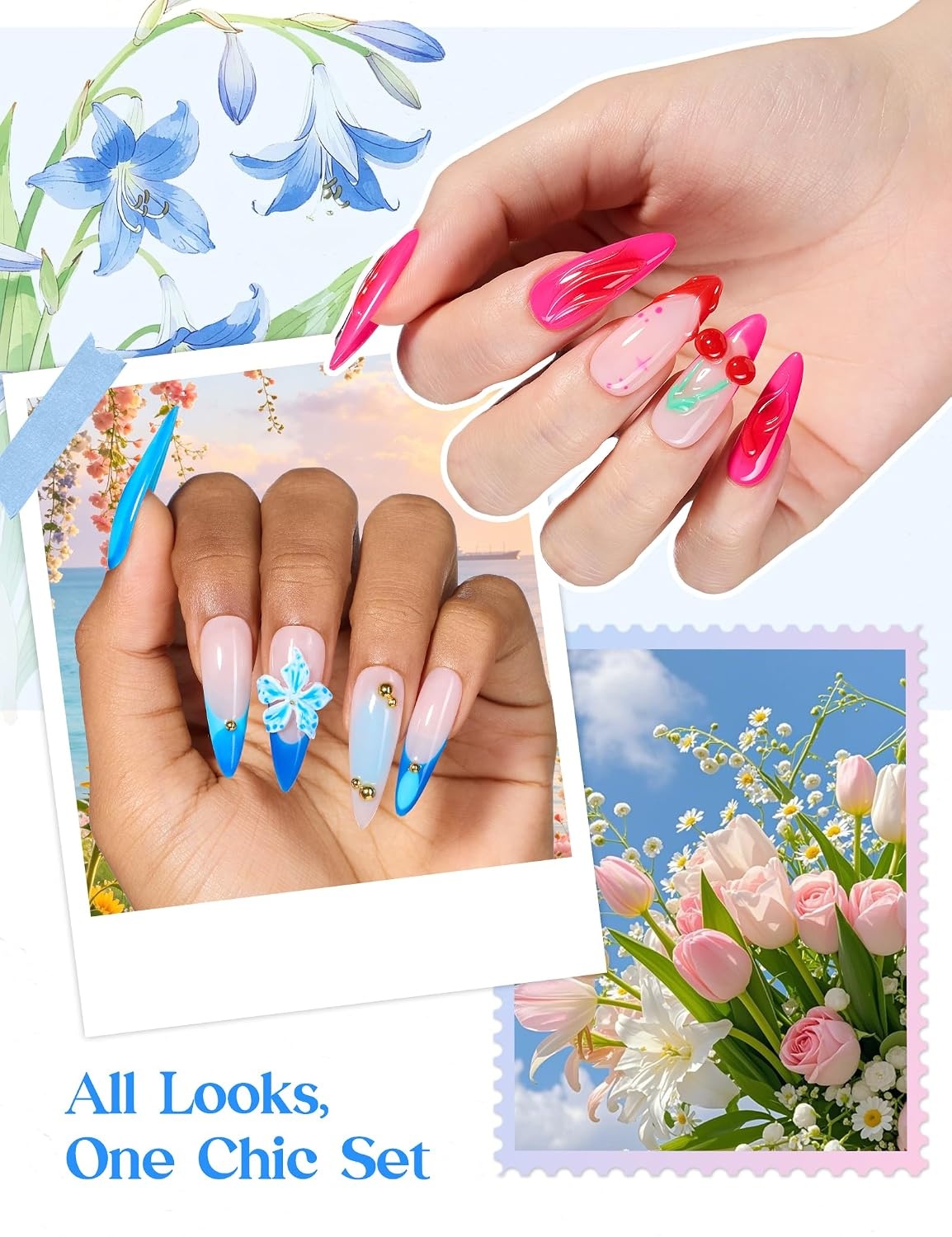 image:imageBeetles Fall Gel Polish Set  Amber Season with Color Card 6 Colors Yellow Brown Gel Nail Polish Set 15ML Full Size Same Color Same Bottle LongLasting Soak Off UV Lamp Fall Nails ArtSummer Garden