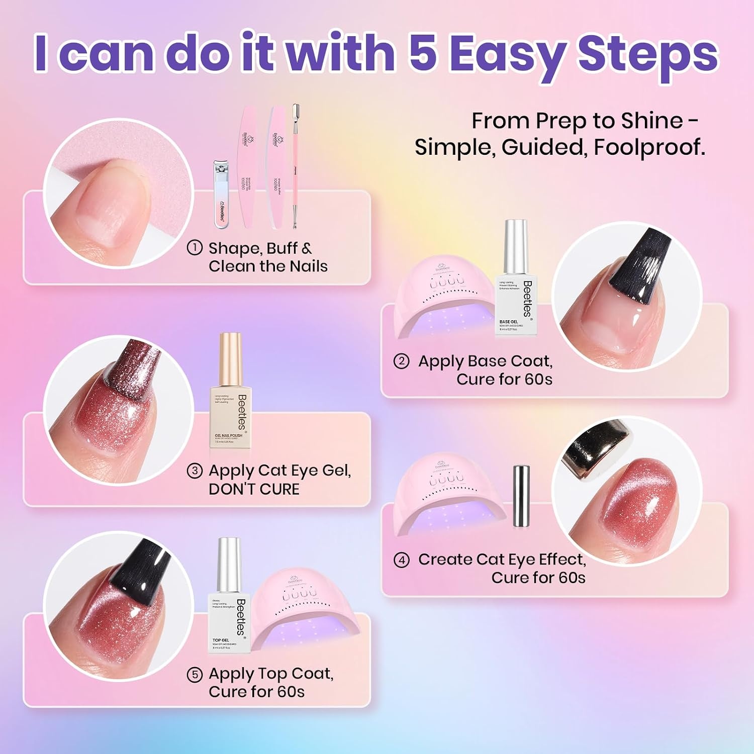 image:imageBeetles Fall Gel Polish Set  Amber Season with Color Card 6 Colors Yellow Brown Gel Nail Polish Set 15ML Full Size Same Color Same Bottle LongLasting Soak Off UV Lamp Fall Nails Art0Illusion Glow