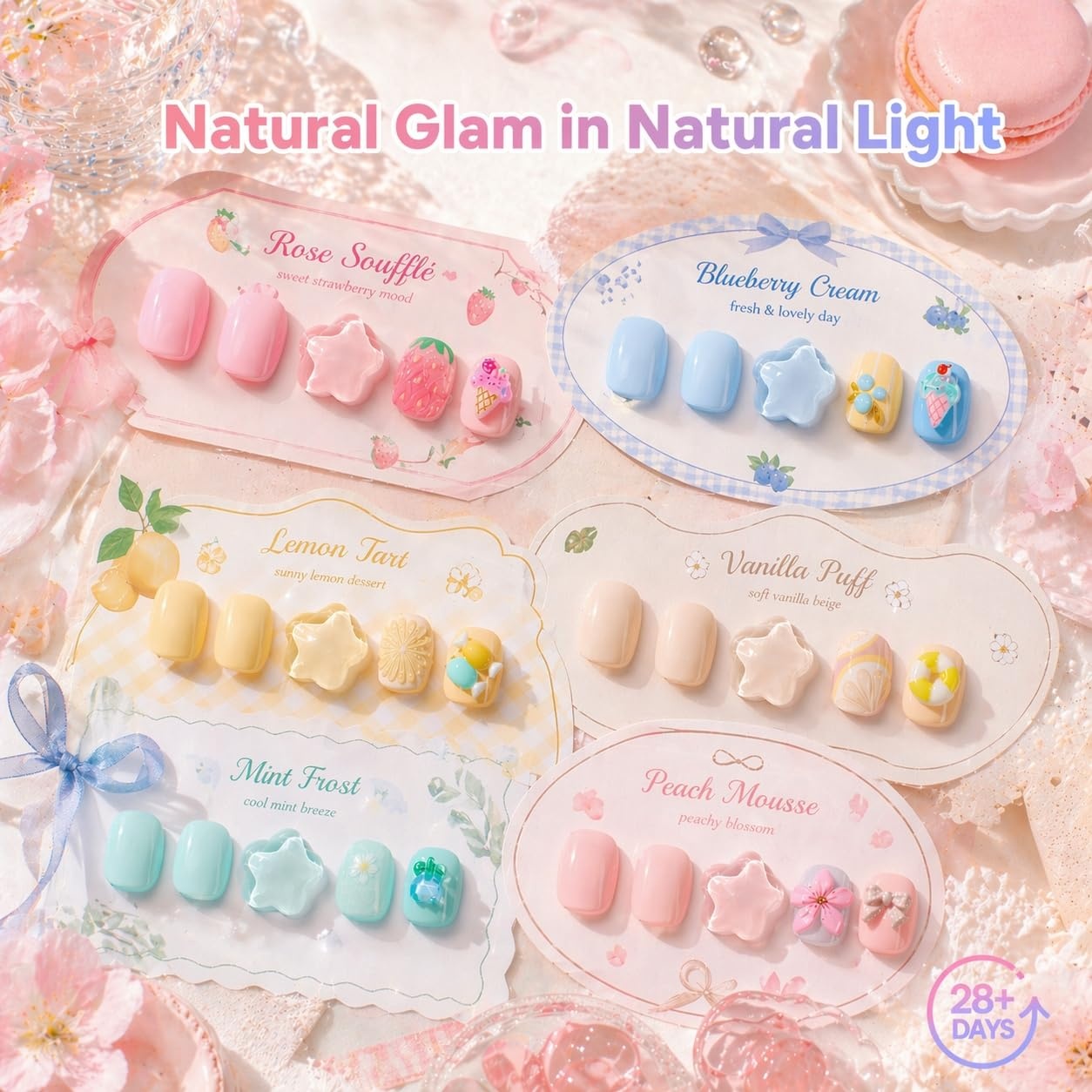 image:imageBeetles Fall Gel Polish Set Amber Season with Color Card 6 Colors Yellow Brown Gel Nail Polish Set 15ML Full Size Same Color Same Bottle LongLasting Soak Off UV Lamp Fall Nails ArtCream Pastels
