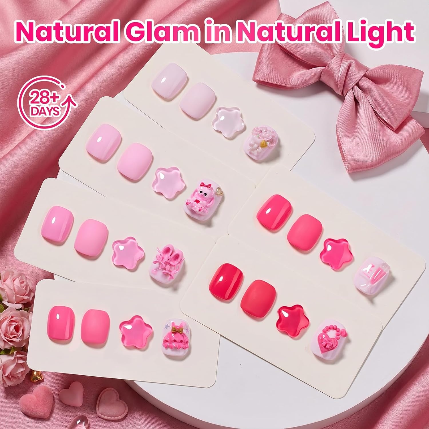 image:imageBeetles Fall Gel Polish Set Amber Season with Color Card 6 Colors Yellow Brown Gel Nail Polish Set 15ML Full Size Same Color Same Bottle LongLasting Soak Off UV Lamp Fall Nails Art0Pink Escape