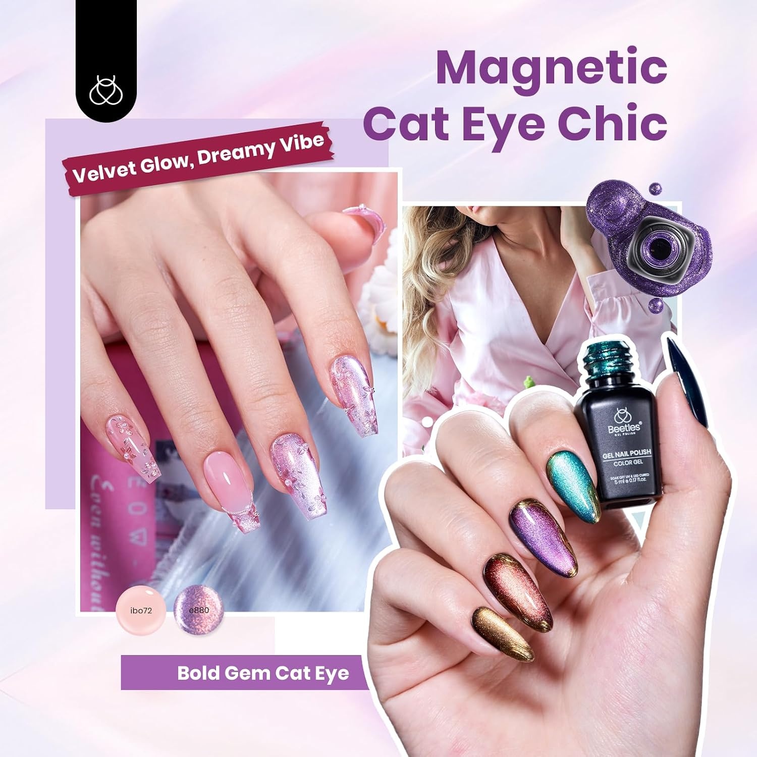 image:imageBeetles Fall Gel Polish Set Fall Passage Collection 25 Autumn Colors Burgundy Brown Orange Dark Gel Polish Base Glossy Matte Top Coat UV LED Soak Off Gifts for Women100 colors all season gel polish set